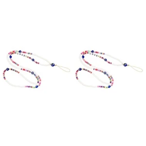 2 Pack Chain -lost Neck Strap Long Beaded Lanyard - Zdjęcie 1 z 12