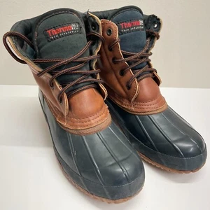 Thermolite Women's Size 9 Stormers Insulated Duck Boots Steel Shank Brown/Black - Bild 1 von 13