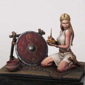 Mädchen Full Resin Figur Modellbausatz Maßstab 1:24 ungebaut unbemalt Spielzeug - Bild 1 von 4
