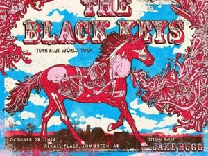 Black Keys Edmonton 2014 Screenprint Poster by Gregg Gordon S/N'd - Picture 1 of 7
