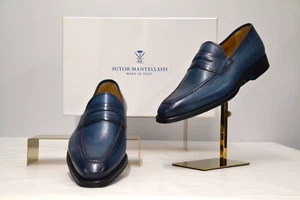 Nuevo con caja Sutor Mantellassi Luxury Master Crust Olimpo Mocasín Hombre 7 (US) 40 EU (M22) - Imagen 1 de 5