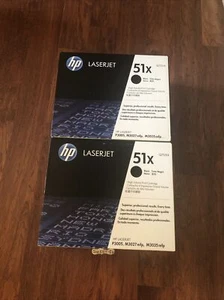 2 NEW HP 51X (Q7551X) Black Toner Cartridge LASERJET P3005 M3027mfp M3035mfp✅✅✅ - Picture 1 of 4