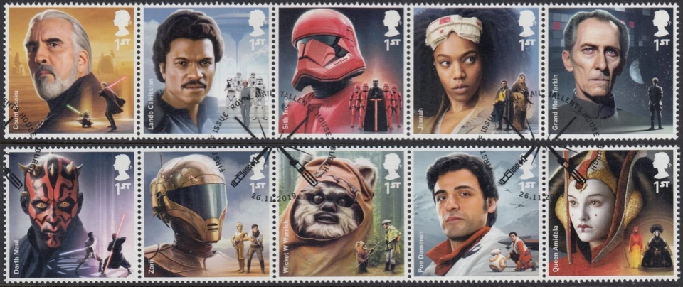 GB 2019 Star Wars set SG 4292 - 4301  fine used - Image 1 of 1