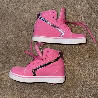 Zapatillas de skate con ruedas HEELYS rosa blanco para mujer talla 6, jóvenes 5 Foto 1 de 4