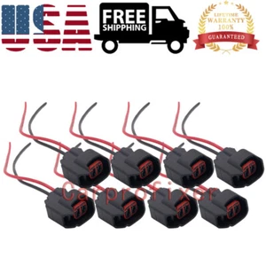 Fit Dodge LS2 LS3 LS7 EV6 EV14 8pcs Fuel Injector Wiring Plugs Clips Pigtails US - Picture 1 of 8
