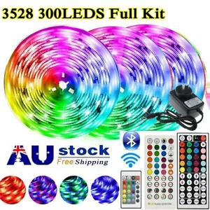 3528 RGB LED Strip Lights 5M 10M 20M Wifi Bluetooth Music 44Key Controlle Power - Picture 1 of 18