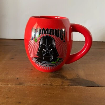 Star Wars Darth Vader Oval Ceramic "Humbug, Merry Sithmas" Mug by Vandor NEW - Image 1 of 4