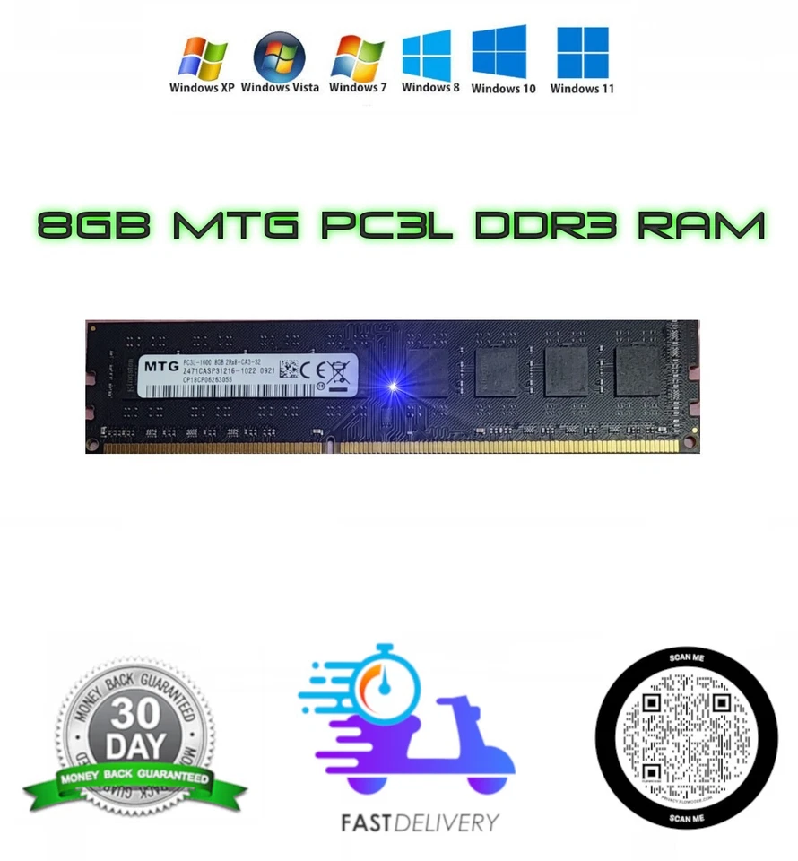 MTG 8GB PC3L-1600 Z471CASP31216-1022 2Rx8 Memory / Ram - Image 1 of 1