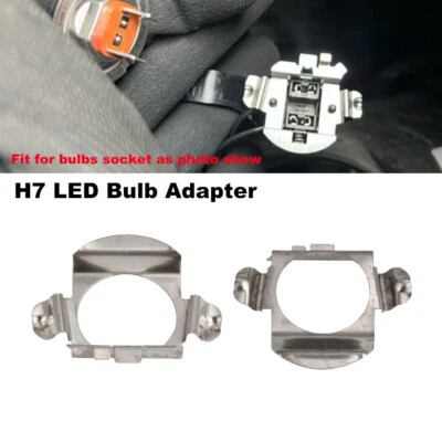 H7 LED Bulb Base Adapter Holder Retainer for Audi A3 A4L A6L Fit BMW E60 E61 X5 - Image 1 of 4