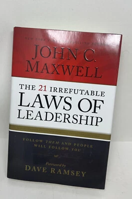 21 IRREFUTABLE LAWS OF LEADERSHIP - Hardcover Dave Ramsey book club REAL PICS - Image 1 of 3