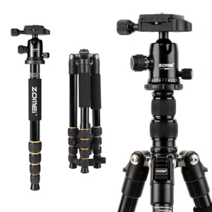 Zomei Q666 Portable Aluminum Tripod Lightweight Ball Head for Sony DSLR Cameras - Picture 1 of 8