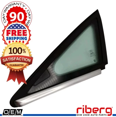 Ford C-Max 13-18 Pilar Delantero Izquierdo Esquina Ventilación Puerta Vidrio Ventana Cromo OEM Foto 1 de 4