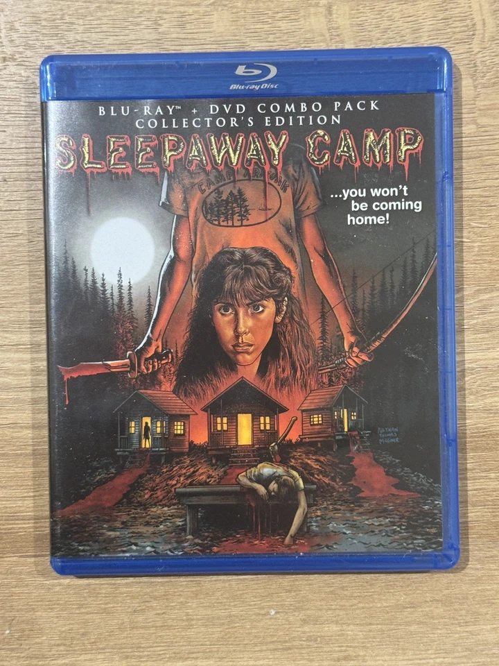 SLEEPAWAY CAMP Scream Factory Collectors Edition Blu Ray & DVD combo REGION A - Image 1 of 3