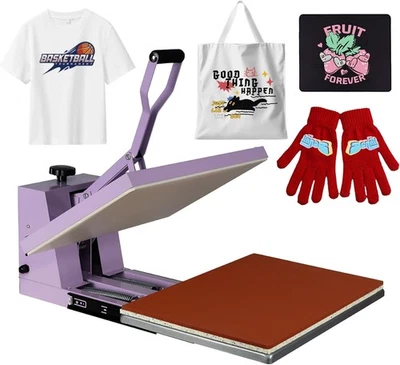 Prensa de camiseta Heat Press 16x24 Swing Away con base deslizable máquina manual Foto 1 de 4