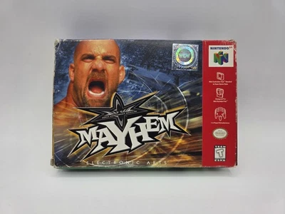 WCW Mayhem N64 Nintendo 64 Complete CIB Tested Clean Cartridge Authentic  - Image 1 of 4