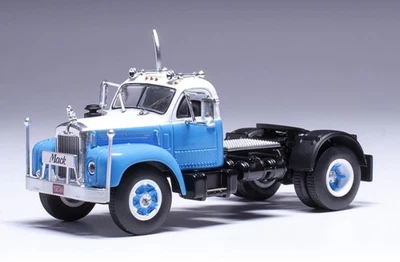IXOMODELS - Camion solo de 1953 couleur bleu et blanc - MACK B 61 4x2 - 1/64 ... - Photo 1/2