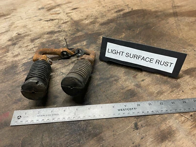 1972 Honda cb350F cb350 FOUR front driver foot pegs rests steps 350 72 GREAT! - Изображение 1 из 4