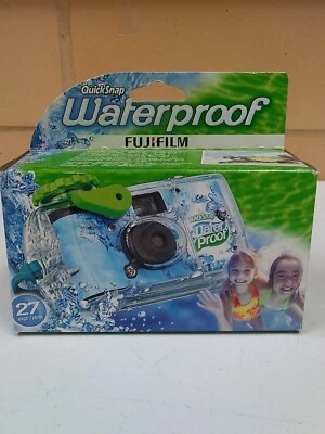 Fujifilm Quicksnap Waterproof Disposable 35mm Camera-27 Exposures New In Box 800 - Image 1 of 4