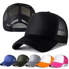 Trucker Hat Foam Mesh Baseball Cap Adjustable Snapback Solid Plain Men Hats Flat