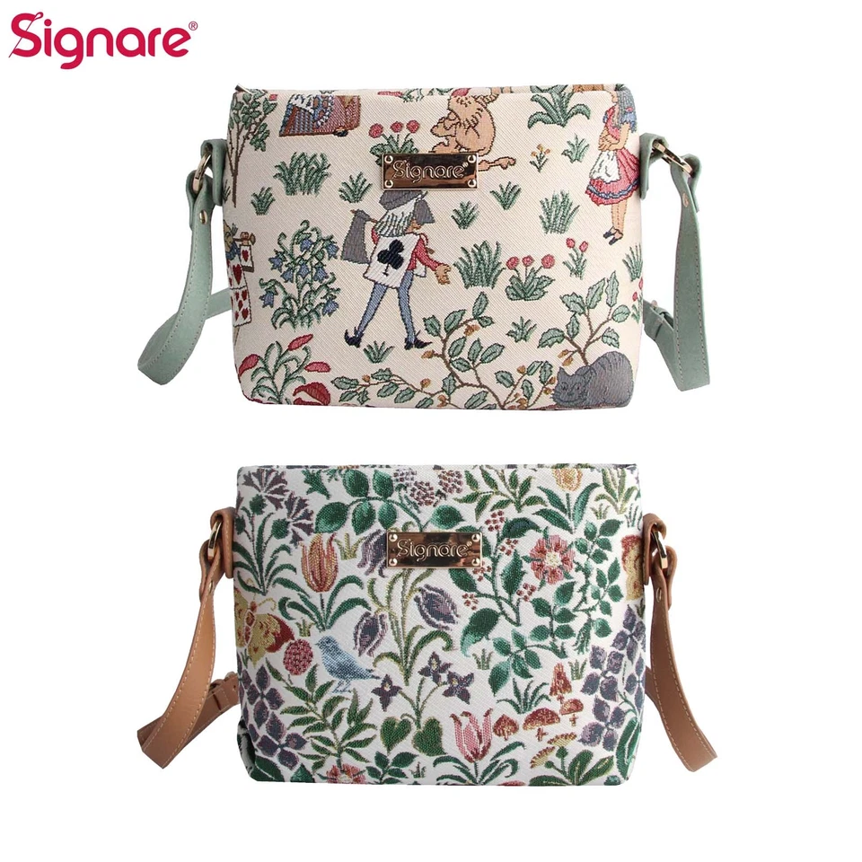 Tapestry Crossbody Purse Shoulder Handbag CFA Voysey Alice in Wonderland Signare - Image 1 of 1