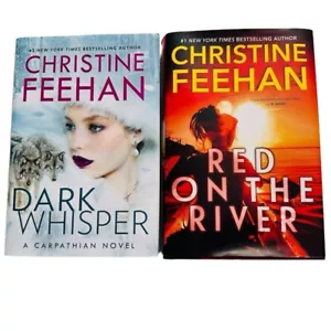 Christine Feehan First Edition/Print Lot (2) HCDJ Dark Whisper, Red On The River - Picture 1 of 24