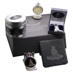 Personalised ROYAL ARTILLERY Gift Set Pocket Watch Coaster Keyring Army Boot - Picture 1 of 3