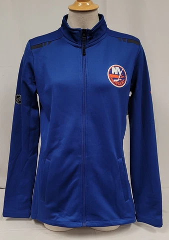 Brand New NHL Fanatics New York Islanders Women's Full-Zip Sweater Cover