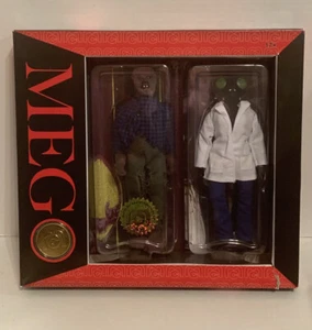 Mego Horror The Fly & Wolfman Action Figure Set Flocked With Coin Pkg Wear - Picture 1 of 8