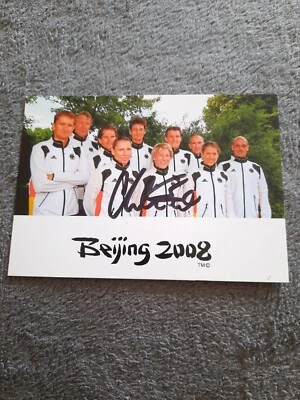 Mannschaftsbild Triathlon Bejing 2008 - 1x Signiert - Bild 1 von 2