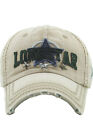 KBETHOS Lonestar Vintage Cotton Washed Distressed Stitch Baseball Cap Hat for sale