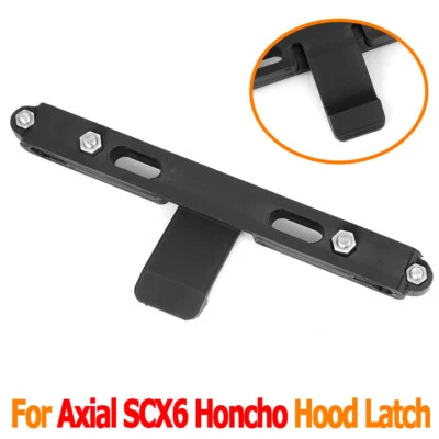 For Axial SCX6 Honcho Clipless Hood Latch Truck Body Hood Latch System Black - Image 1 of 4