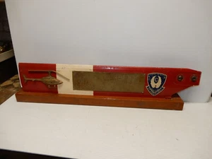 VINTAGE KOREAN WAR BELL HELICOPTER BLADE 2ND AVIATION CO. HARRY GRUBBS - Picture 1 of 8