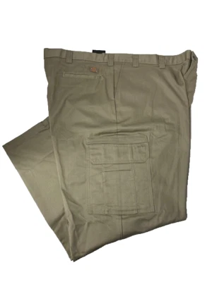 Dickies Hombre Caqui Cargo Uniforme de Trabajo Estilo Pantalones Talla 46x30 Foto 1 de 4