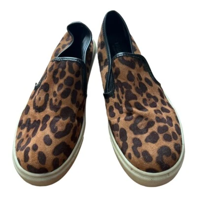 Zapatos Mocasines Mossimo Mujer Imitación Gamuza Estampado Animal Talla 7.5 Vegano Defectuoso Foto 1 de 4