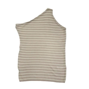 Reiss Pink & White Striped One Shoulder Top Womens UK Size Large CC28 - Picture 1 of 6