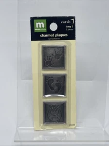 Making Memories Charmed Plaques Baby Hand & Foot Prints Bib 3D Scrapbook Sticker - Bild 1 von 2
