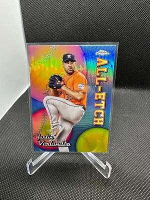 2024 Topps Chrome Baseball Justin Verlander All-Etch Insert Refactor - Image 1 of 2