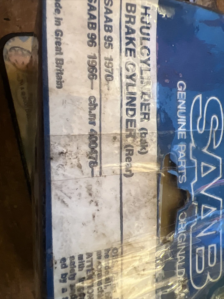 CILINDRO DE RUEDA SAAB 95/96 DE LOTE ANTIGUO PRINCIPIOS DE 1966/1969 - EN EMBALAJE ORIGINAL Foto 1 de 4