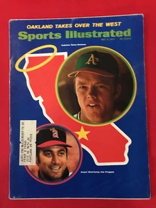 VINTAGE SPORTS ILLUSTRATED MAY 3 1971 CALIFORNIA ANGELS OAKLAND A'S - Imagen 1 de 3