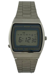 Men's Watch LCD Ricoh Alarm Timer Chrono Quartz with Shield Works - Picture 1 of 4