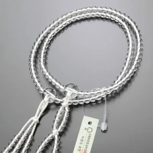 Nichiren Shoshu Prayer beads Women Crystal Juzu beads Buddhism White Fedex - Picture 1 of 5