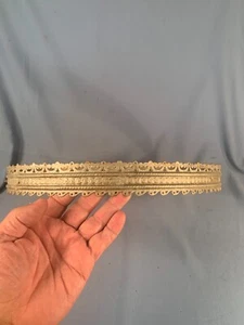 Victorian Hanging Oil Lamp Brass Prism Shade Band 14" Cutout pattern painted - Picture 1 of 3