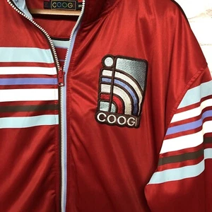 Vtg COOGI Red Blue Reversible Hip Hop Urban Y2K Full Zip Track Jacket Sz 2X - Picture 1 of 11