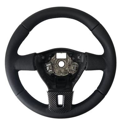 VW Bus Transporter T5 7E Facelift Leder Lenkrad schwarze Naht 7E0419091D Neu - Bild 1 von 4