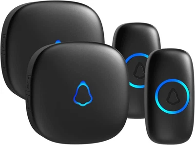 Campanello Senza Fili Da Esterno, 400M Campanello Wireless, IP66 Campanello Con  - Immagine 1 di 4