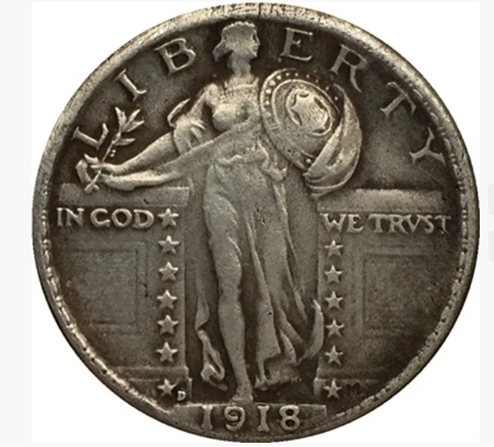 Muy bueno--1918-D Standing Liberty Quarter, elección ávidamente perseguida Foto 1 de 4