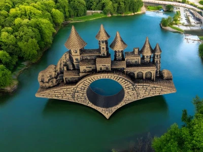 HOMEMADE Castle Book Page Holder: Fantasy Book Thumb Village Reading Assistant