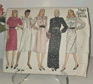 Vogue #2896 Basic Design Vintage Size 10 Dress Uncut Pattern - Picture 1 of 6