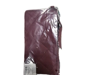 Vera Bradley Ultimate Card Case NWT Wallet Organizer Raisin Burgundy - Picture 1 of 4