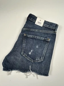 Agolde WMNS SZ 30 Jaden High Rise Cut Off Shorts Med Wash Distressed $128 NEW - Picture 1 of 10